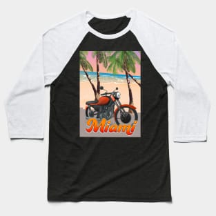 Miami motorbike Baseball T-Shirt